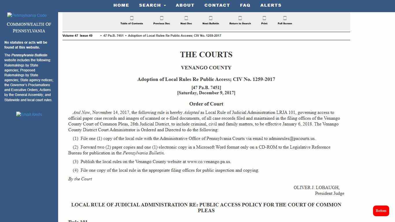 Pennsylvania Bulletin